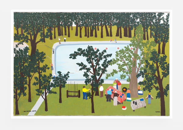 Jessie Homer French The Casting Games, 2002 Oil on canvas 24 x 36 ins 60.96 x 91.44 cm