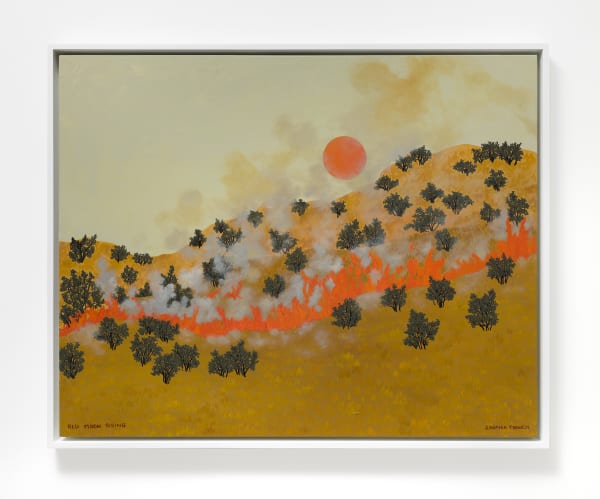 Jessie Homer French Red Moon Rising, 2020 Oil on canvas 24 x 30 in 61 x 76.2 cm