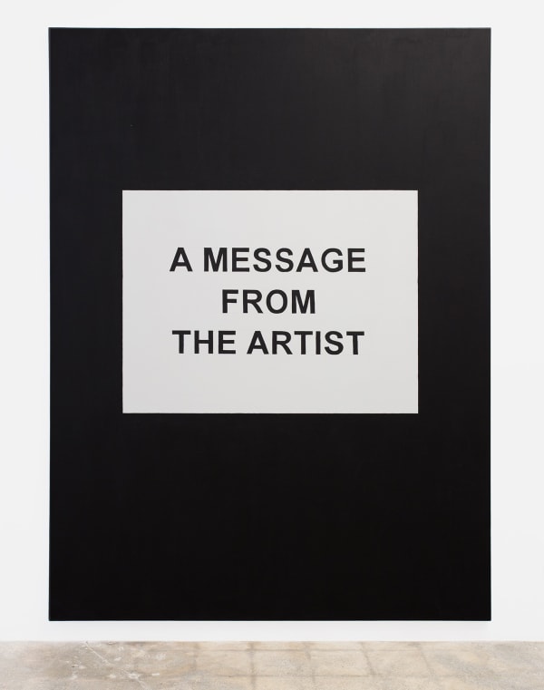 D’Ette Nogle A Message From The Artist, 2017 Oil on canvas 96 x 72 ins 243.84 x 182.88 cm