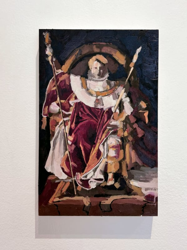 Sébastien Johnson, Napoleon on His Imperial Throne, Ingres, 1806; 2025 (II), 2025