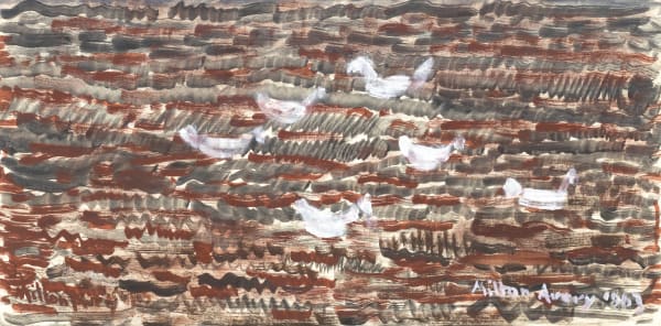 Milton Avery, Gulls in Rippled Sea, 1963