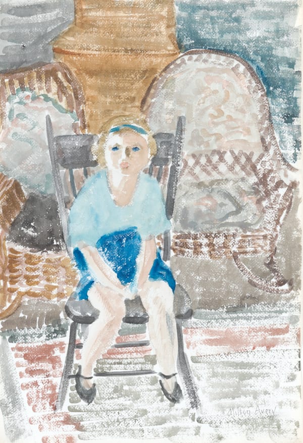 Milton Avery, Girl with Wicker Chairs, c. 1930s