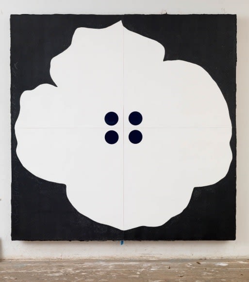 Donald Sultan, White Flower Button March 28, 2014, 2014