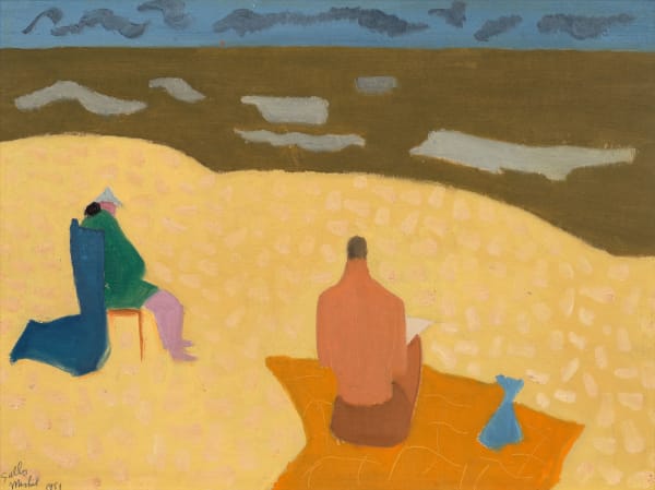 Sally Michel, Orange Beach Blanket, 1951