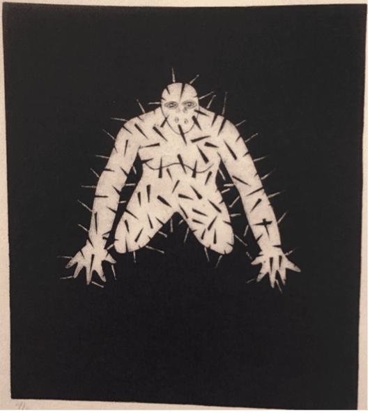 Untitled (Sikan with black points)