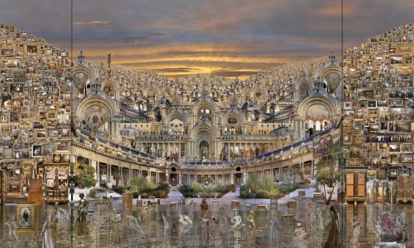 Jean-François Rauzier, Petit Palais (triptych), 2019