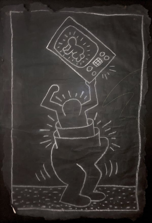 Keith Haring, Subway Drawing, 1983