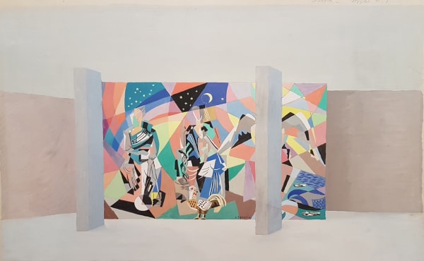 Gino Severini, Un mosaico - Madonna con bambino & sant'Antonio de Padova, 1955