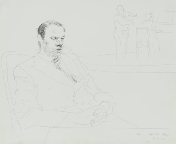 David Hockney, Mark, Strand Hotel, Rangoon, 1971