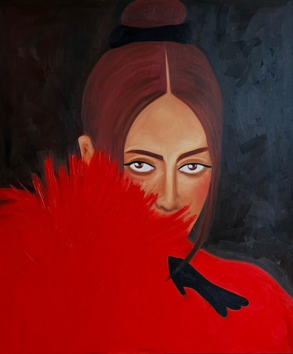 Elitsa Ristova, The crimson feathers, 2024