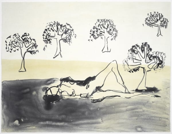 Tracey Emin, Laying Beneath the Olive Trees , 2011