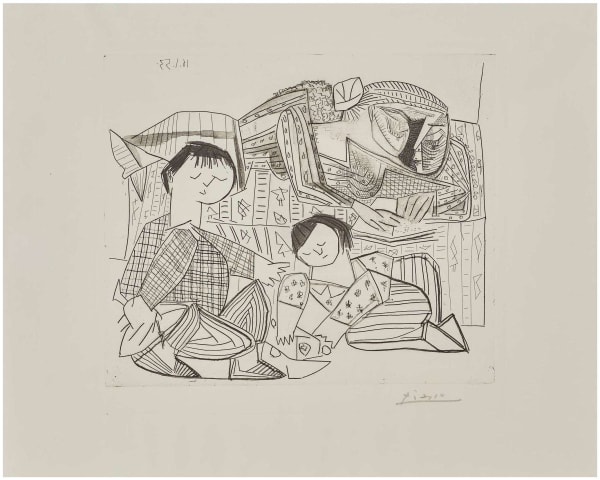 Pablo Picasso, Mere Et Enfants , 1961