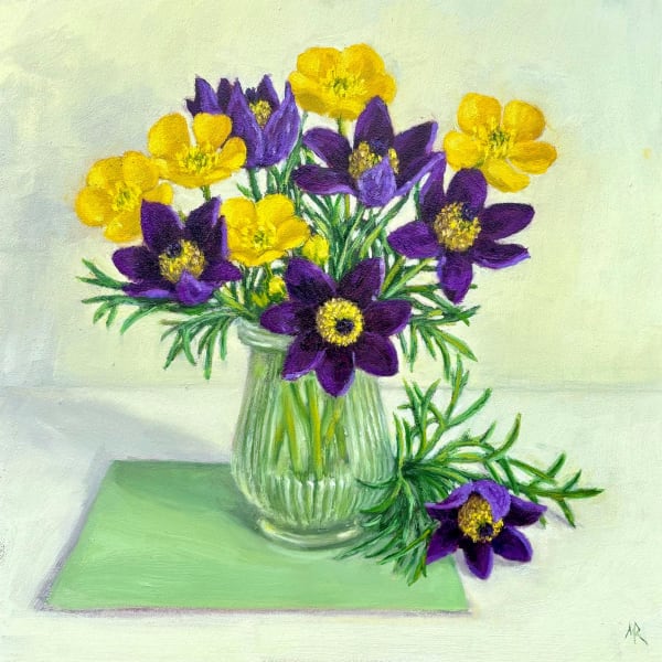 Marie Robinson, Pasque Flowers and Buttercups