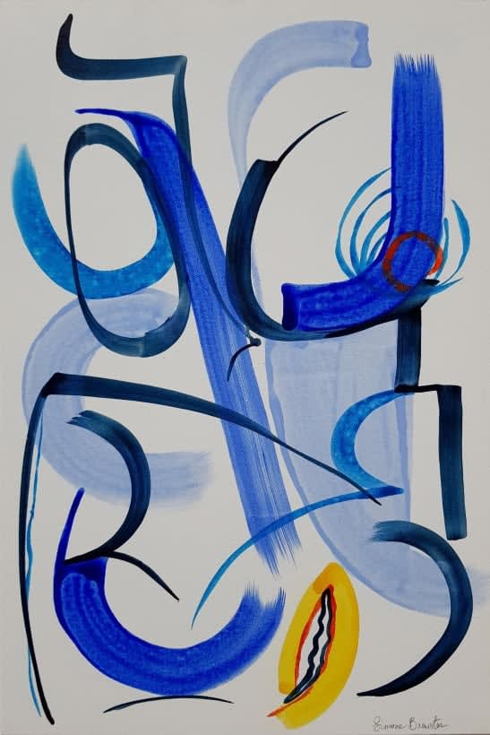 Simone Brewster, Outlines of a Woman in Blue II