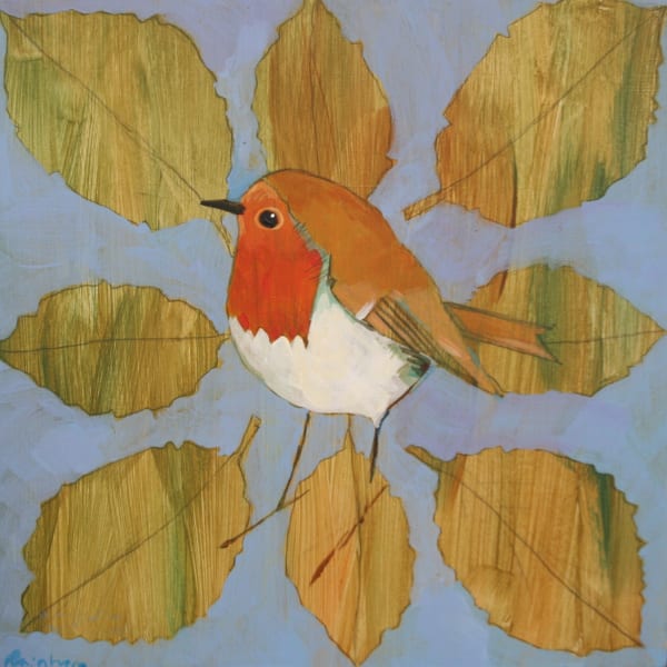 Christopher Rainham, Robin on Hazel Leaves