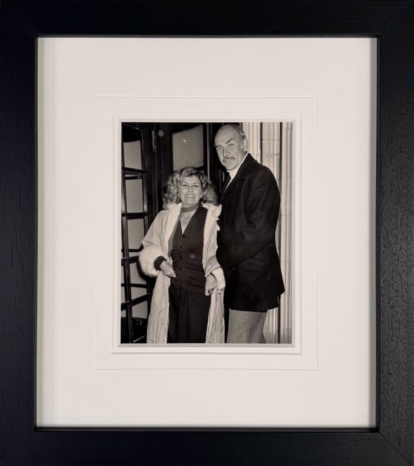 Richard Young, SIR SEAN CONNERY AND MICHELINE ROQUEBRUNE , LANGAN'S BRASSERIE, 1980