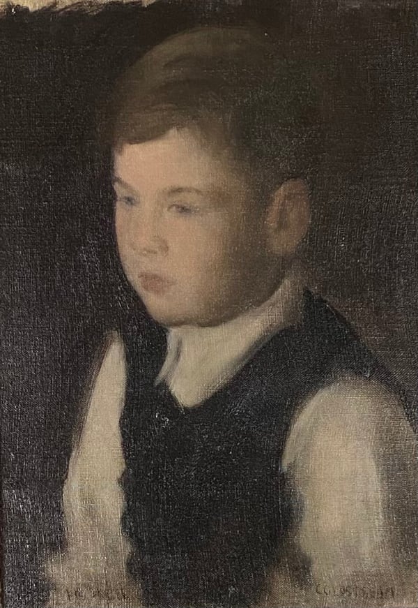 William Coldstream, PORTRAIT OF A YOUNG BOY "ONE HOUR SKETCH", 1946