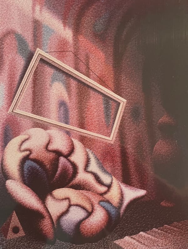 Henry Orlik, INTERIOR WITH FRAME AND CHAIR With Quantum painting you don’t just look at, you look within, to see the full picture