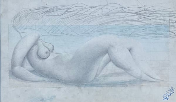 Henry Orlik, STUDY FOR THE ANTI-CHRIST, Executed in the early 1970s