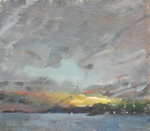 Richard Pikesley, Lyme Bay, Evening