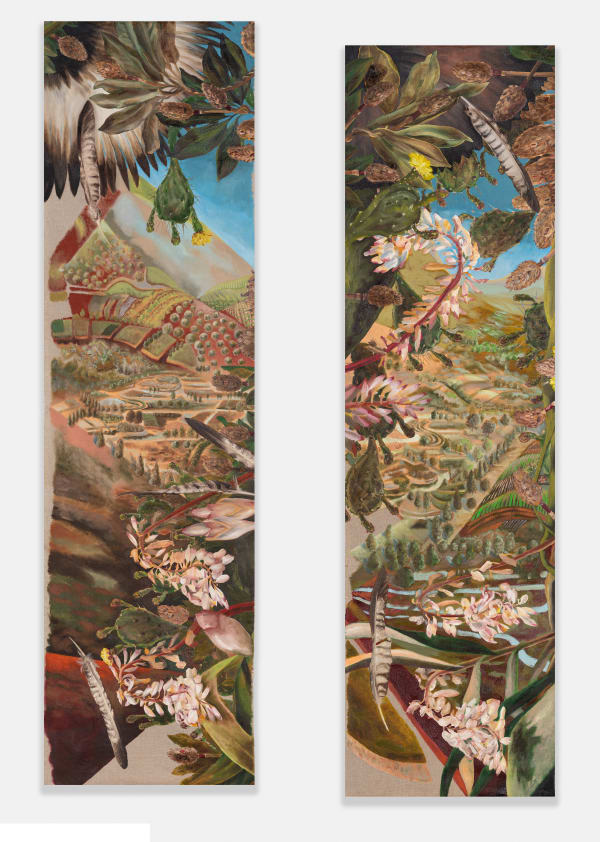 Angela Ferrari Tensión en el paisaje, 2024 Oil on linen 67 3/4 x 18 1/8 inches 172 x 46 cm 59 x 16 1/2 inches 150 x 42 cm