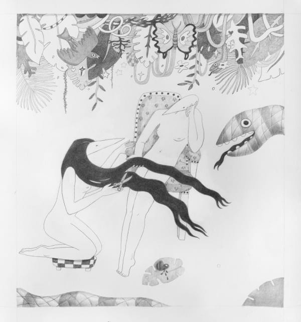 Julia Signe An Honest Sacrifice, 2023 graphite on paper 10 x 11 inches 25.4 x 27.9 cm