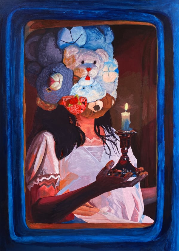 Isabella Mellado The hermit, 2023 Gouache on paper 18 x 24 inches 45.7 x 61 cm