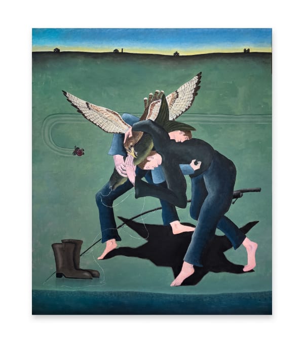 William Schaeuble, Fishermen Wrestling Animals, 2024