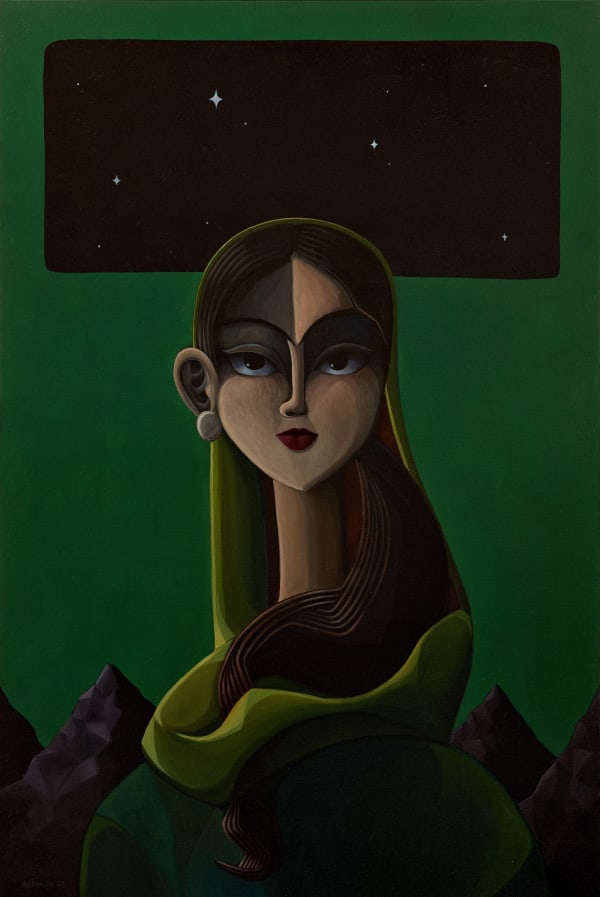 Ashkon Haidari, The Green Lady, 2023