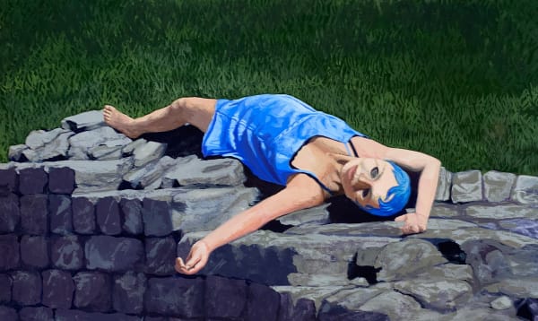 Isabella Mellado La Caída, 2023 Gouache on paper 14 x 8 1/2 inches 35.6 x 21.6 cm