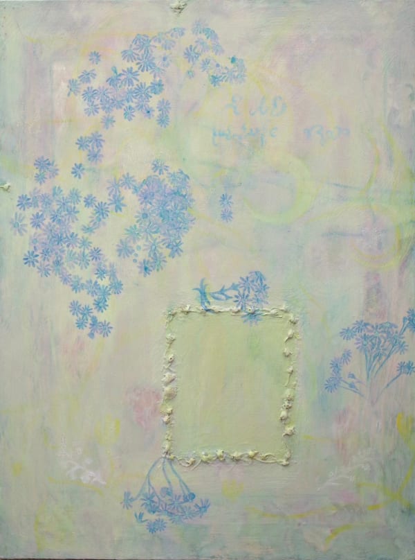 Hiromi Murai Spring Equinox, 2024 Chalk, Oil, Dandelion, Daisy 31 3/4 x 23 7/8 inches 80.5 x 60.5 cm