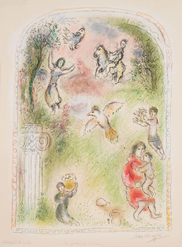 Marc Chagall - Le jardin de Pomone (autour de Sur la Terre des Dieux), 1968