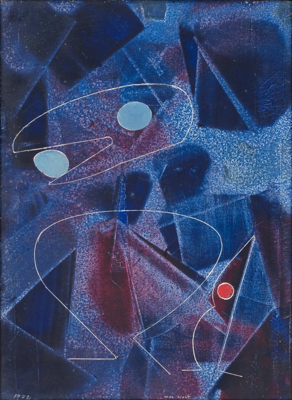 Max Ernst - Au Moindre bruit les oiseaux se taisent (At the least noise the birds are silent), 1972