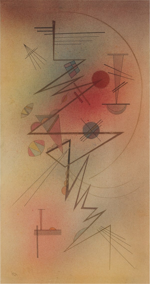 Wassily Kandinsky, Schwacher Bogen (Weak Arc), 1929