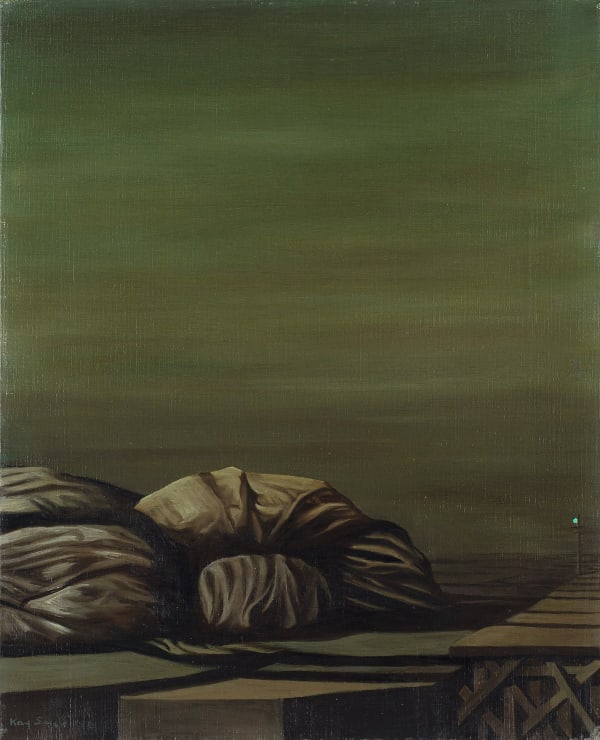 Kay Sage - Red Is Not a Bright Color in the Dark, 1958