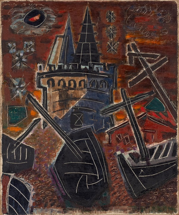 Andre Masson - Le Port de la Rochelle, 1946