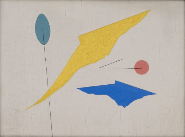 Charles Green Shaw, Untitled (Pink, Yellow & Blue Abstraction), n.d.