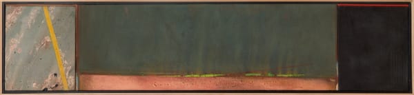 Carl E. Hazlewood Light Across to Mothers Dark, 2000 Acrylic Polymer Emulsion on Canvas 10 x 46 x 1 inches 25.4 x 116.8 x 2.5 cms