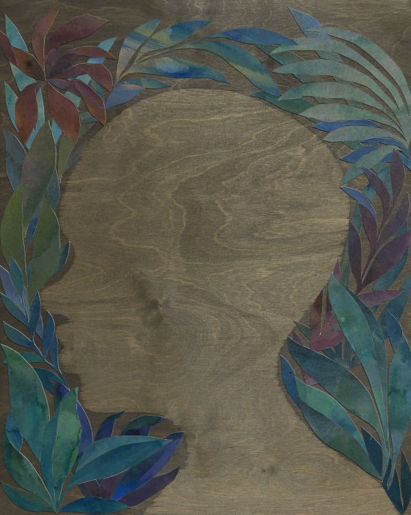 Adrienne Elise Tarver Sibyl, 2023 Ink on paper on panel 20 x 16 x 1 inches 50.8 x 40.6 x 2.5 cms