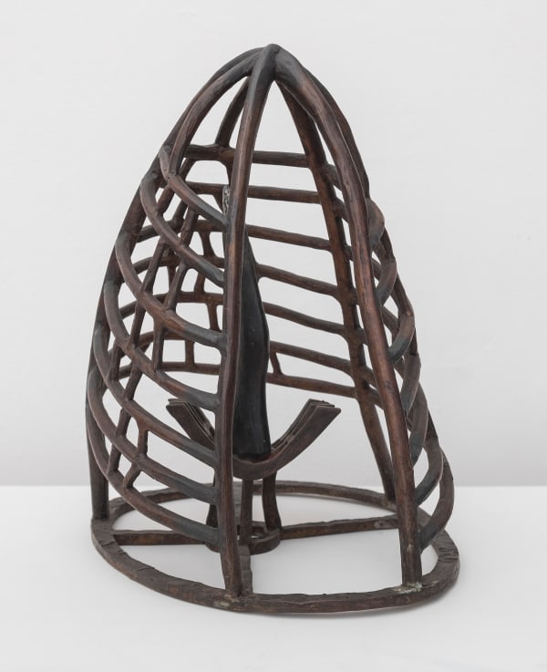 Helen Evans Ramsaran The Seat of Power, 1996 Bronze 14 x 12 x 9 inches 35.6 x 30.5 x 22.9 cms