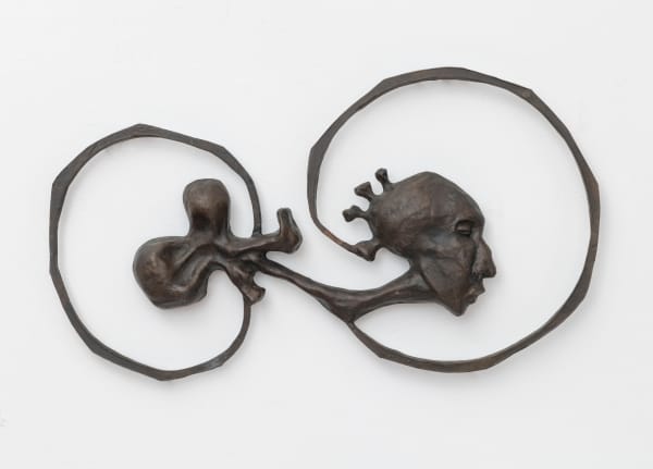 Helen Evans Ramsaran My Sister's Dream, 1979 Bronze 25 x 14 x 2 inches 63.5 x 35.6 x 5.1 cms