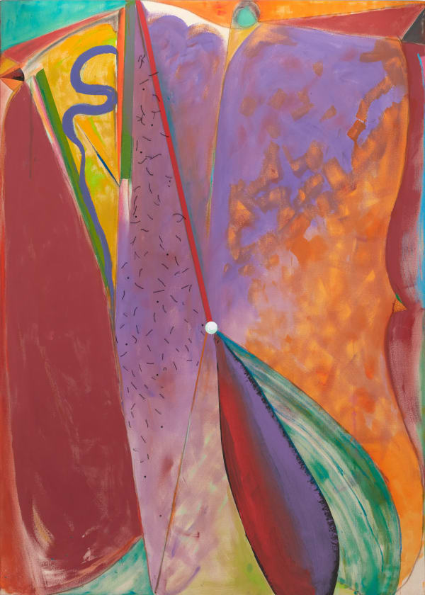 Carl E. Hazlewood Demerara-Tropical Air, 2024 Acrylic, collage, roofing velvet, oil pastel, cord, tape, on canvas 84 x 60 inches 213.4 x 152.4 cms