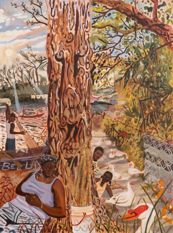 Madjeen Isaac Reverence for Life, 2025 Oil on canvas 30 x 40 inches 76.2 x 101.6 cms