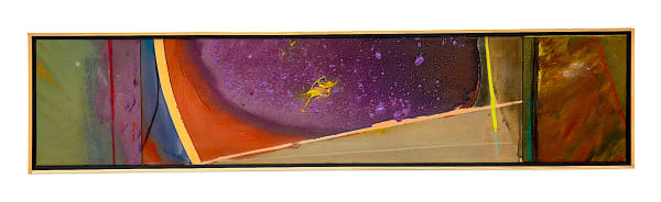 Carl E. Hazlewood Kanaima Rising, 1997 Acrylic Polymer Emulsion 10 x 46 x 1 inches 25.4 x 116.8 x 2.5 cms