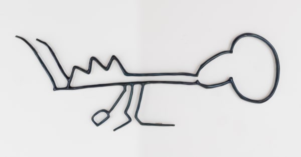 Helen Evans Ramsaran A Blue Talisman, 1980 Bronze with dark blue patina 61 x 26 x 2 inches 154.9 x 66 x 5.1 cms