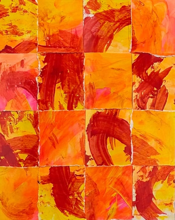 Ryan Cosbert Inferno's Embrace, 2025 Acrylic on bristol board 9 x 11 1/2 inches 22.9 x 29.2 cms