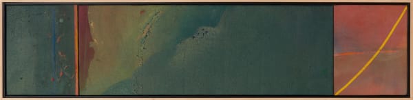 Carl E. Hazlewood Silken Sound Amazon Quiet, 2000 Acrylic Polymer Emulsion on Canvas 10 x 44 x 1 inches 25.4 x 111.8 x 2.5 cms