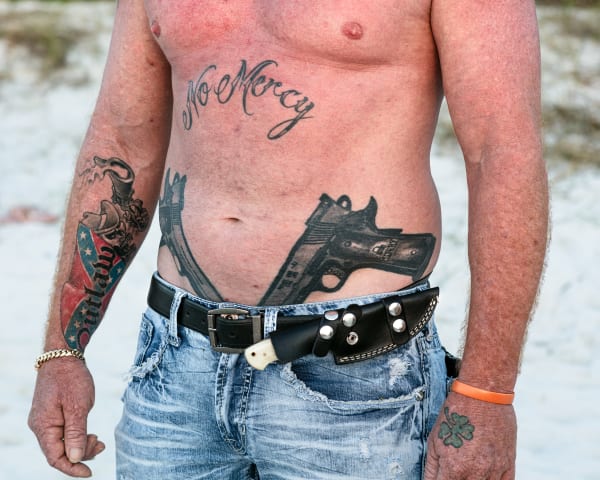 Beachgoer, Naples (from the Floridas series)