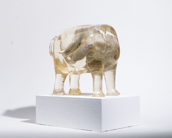 Tanakrit Polngam Elephant, 2023 Epoxy and plaster 15 x 20 x 25 cm 5 7/8 x 7 7/8 x 9 7/8 in