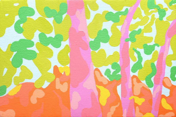 Cholo Cardenas Blush, 2025 Acrylic on canvas 8 x 12 inches